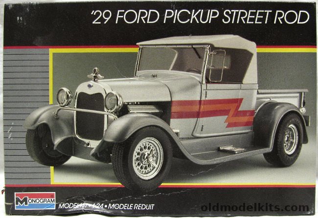 Monogram 1/24 1929 Ford Roadster Pickup Truck Street Rod - (Ex-Blue Beetle), 2750 plastic model kit